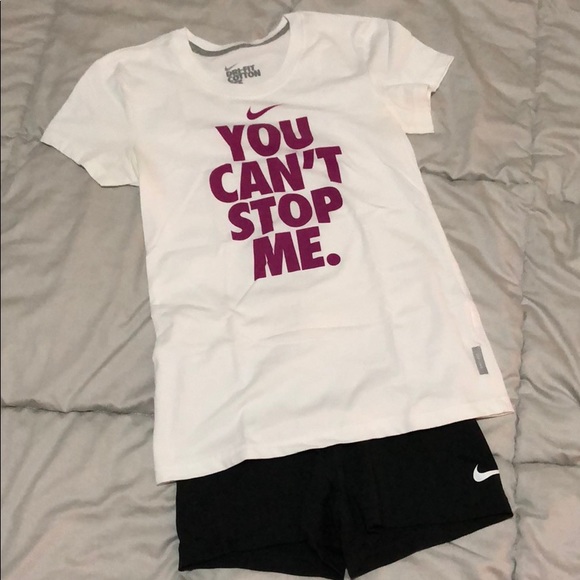 Nike Tops Nike You Cant Stop Me Drifit Shirt Size Small Poshmark